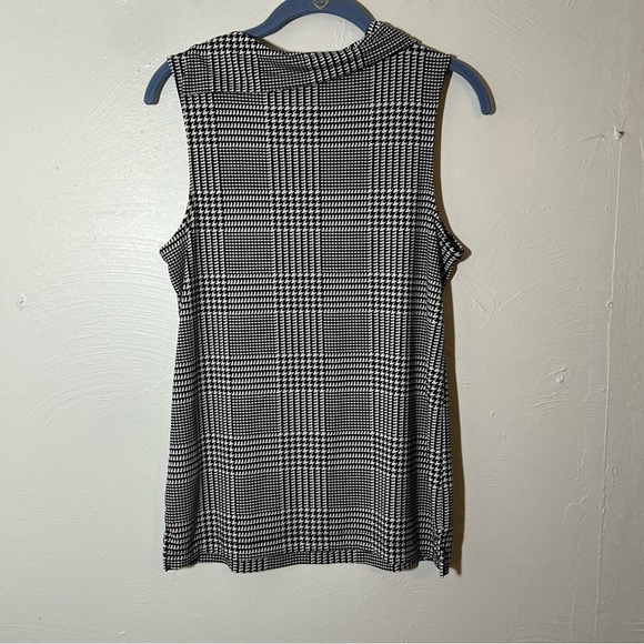 BANANA REPUBLIC Houndstooth Sleeveless Top - Picture 4 of 5